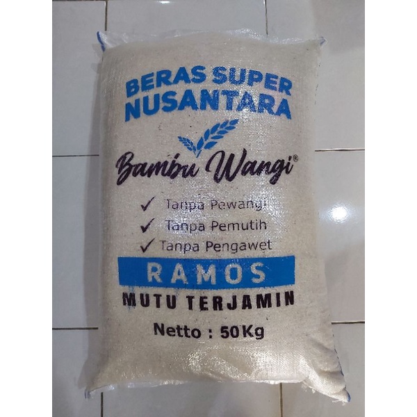 

Beras Ramos - Merk Bambu Wangi 50 Kg (khusus instan jabodetabek)