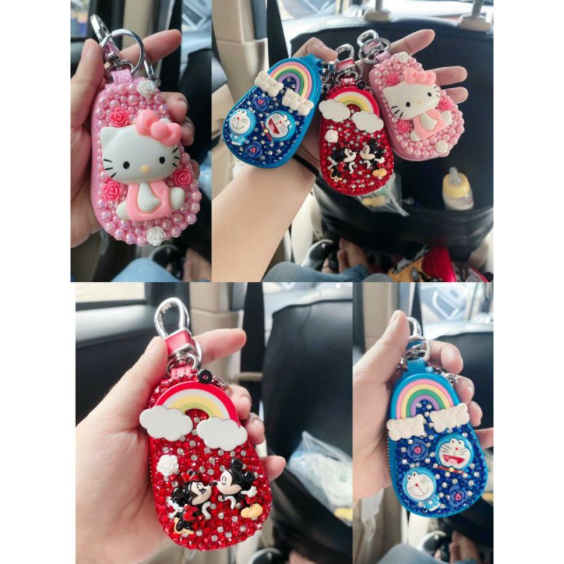 Gantungan kunci mobil/gantungan kunci motor /dompet kunci serbaguna/DOMPET STNK MOBIL DOMPET KUNCI OVAL MOBIL STNK MINNIE MOUSE DISNEYLAND BAHAN KULIT SINTETIS PREMIUM