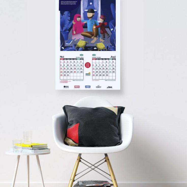 

(pqqd -123) Kalender Dinding Islami by Rosal 2022 Masehi/1443 Hijriah kalendar jadwal puasa ayamul bidh hijriyah [ns -17]