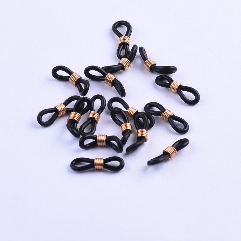 100 Pcs Buckle Kacamata Non Slip Bahan Silikon Ukuran 20x4.5mm