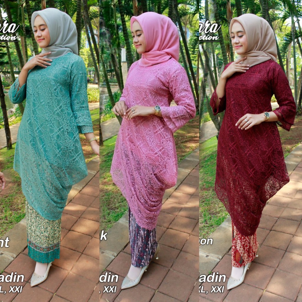 Setelan Kebaya Tunik Aladin Brukat