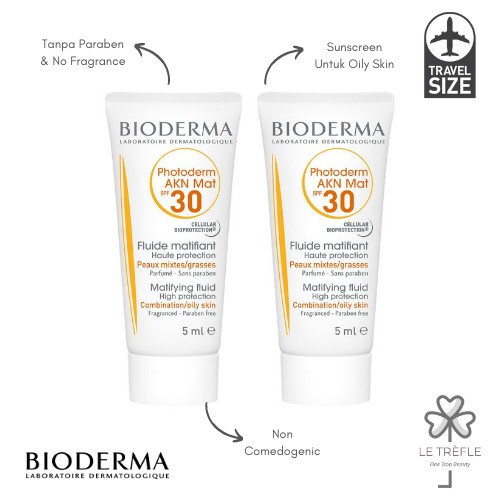 Original Bioderma 5ml Photoderm AKN MAT spf 30 sunscreen / sunblock