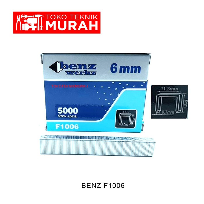 Benz Mata Staples 1006F Isi Paku Tembak Anak 5000Pcs 1006 F