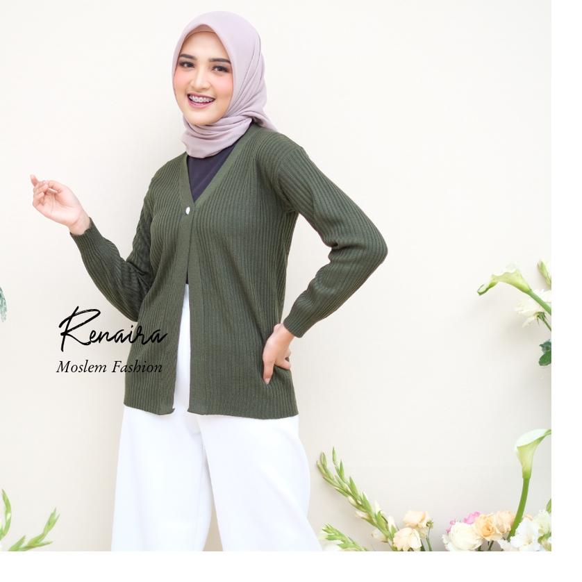 ✷ Cardigan Rajut Berqualitas ( KANCING 1 MUTIARA ) ✭
