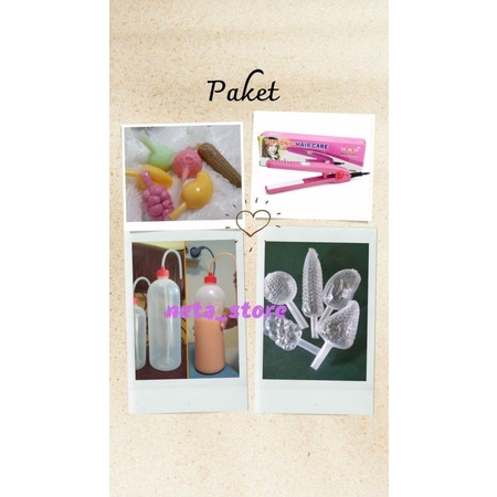 (MURAH) Paket Es Pudot 50 pc, Plastik Es Pudot, Catokan,  Botol Pengisi