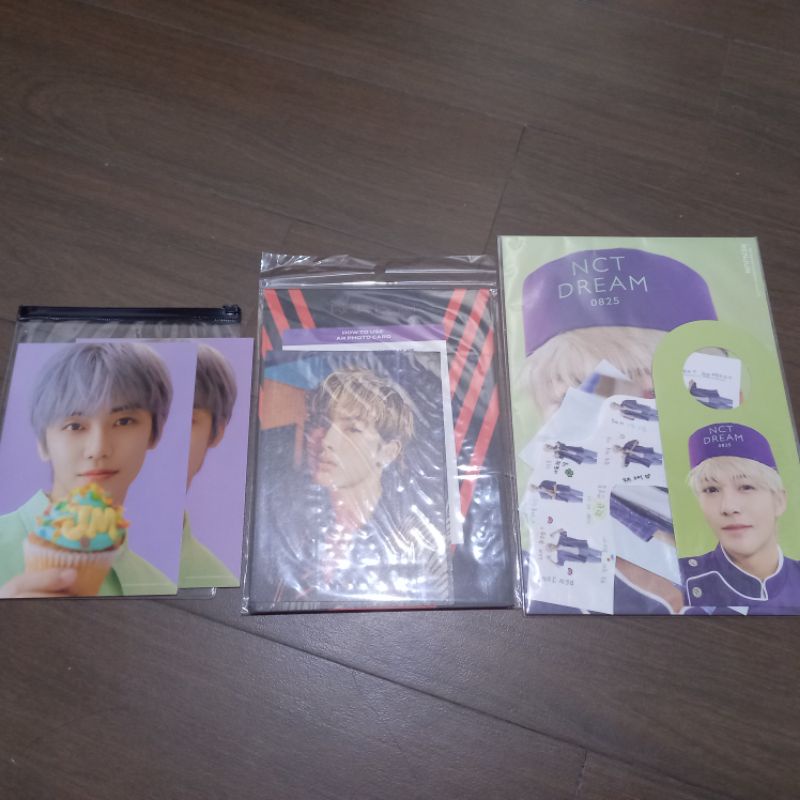 NCT DREAM / WAYV - JAEMIN POSTCARD SEASON GREETING 2021 + POUCH / WINWIN POSTCARD KICKBACK + PHOTO F