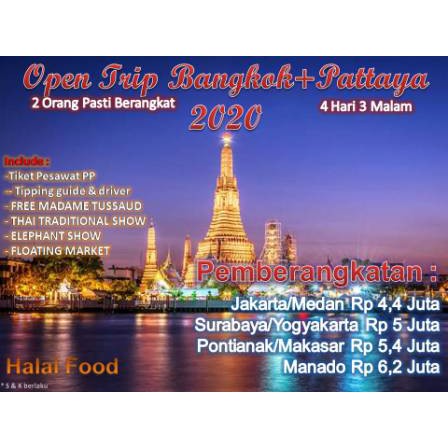 Jual Paket Tour Bangkok - Pattaya 4 Hari 3 Malam | Shopee Indonesia