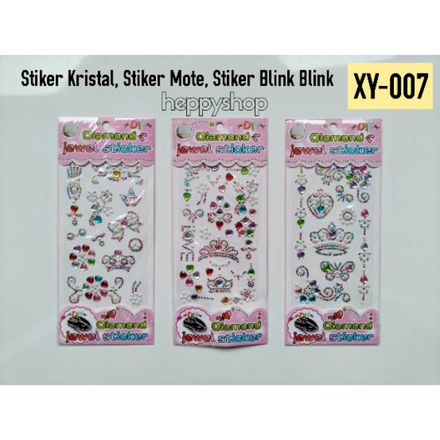 

Stiker Kristal, Stiker Mote, Stiker Blink Blink