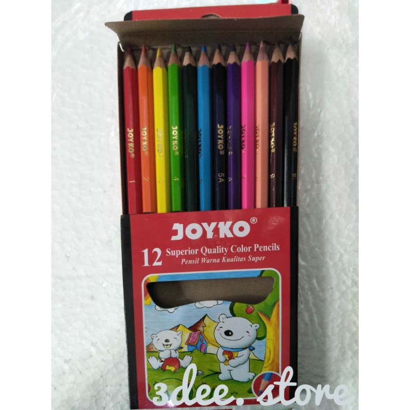

Pensil Warna 12 W Pendek Joyko (original)