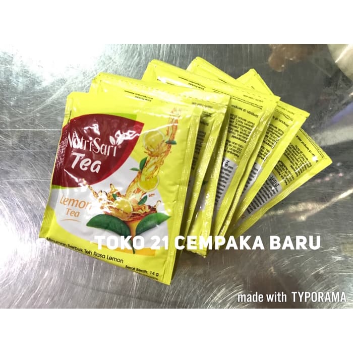 

Nutrisari Rasa LEMON TEA 1 renceng isi 10 sachet | Minuman Nutrisari Murah Promo