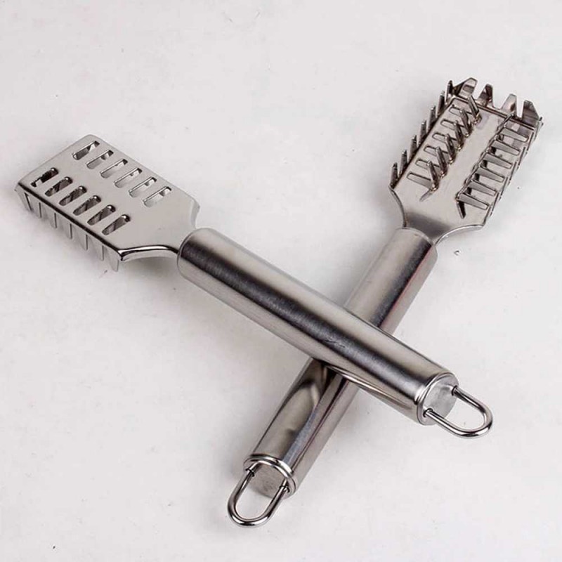 Pisau Alat Pengupas Sisik Ikan Peeler Fish Skin Scraper Stainless