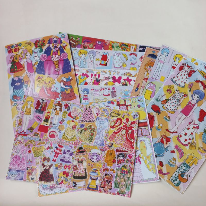 (TANPA POTONG) MAINAN ANAK JADUL BP BEPE BONGKAR PASANG PAPERDOLLS PAPER DOLLS part 3