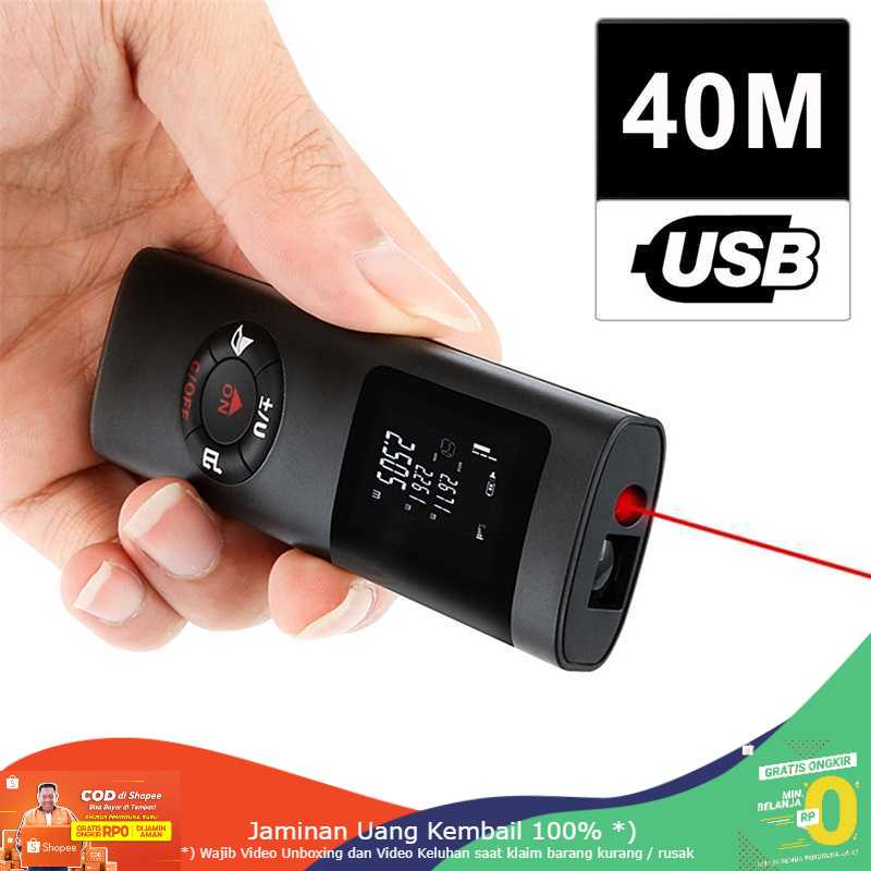 (BISA COD) RVOSTR  Pengukur Jarak Laser Distance Meter Mini Handheld 40M - KK-40