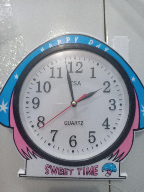 Jam Dinding Esa 886 / 186 Jamur Souvenir Besar Kecil Diameter 30 Cm Best Seller