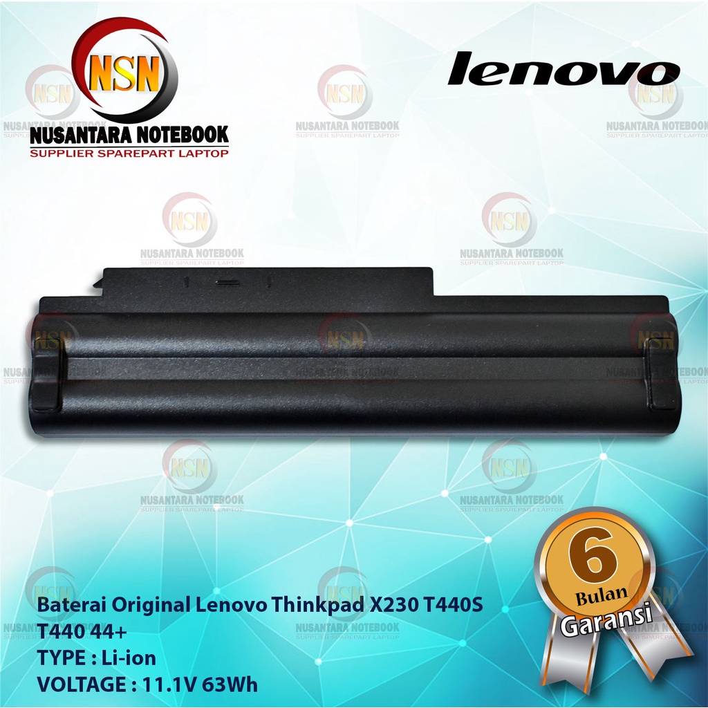 Baterai Laptop Original Lenovo Thinkpad X230 T440S T440 44+