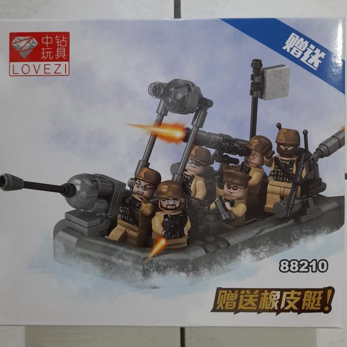Jual Lovezi 88210 Lego Army Swat Tentara Minifigure Mainan Pasukan Bergaransi