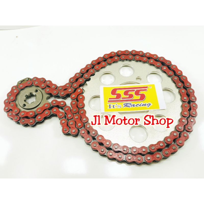 GIR GEAR SET GIRSET GEARSET SSS 415 TIPIS SATRIA FU 150 - SATRIA Fu150 GSX 150 R RANTAI WARNA