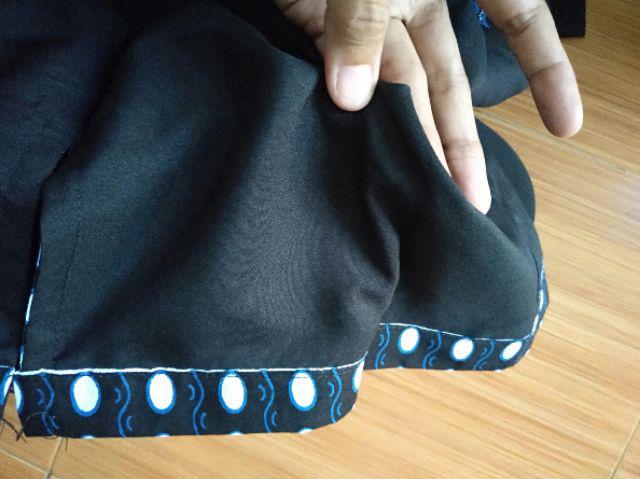 Naga Biru Nareswari Kemeja Batik Pria Lengan Panjang Katun Full Furing Batik Warna Biru