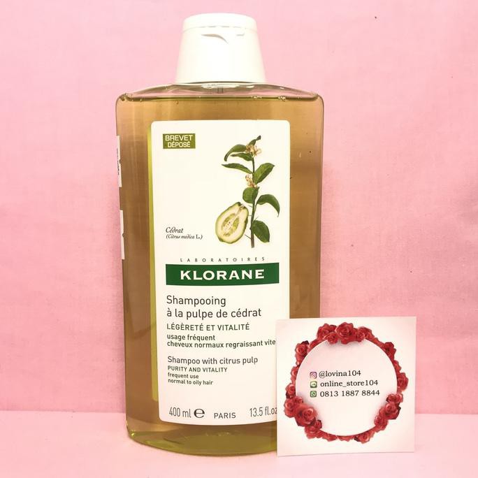 Jual shampoo Klorane Shampoo With Citrus Pulp 400ml Normal To Oily Hair