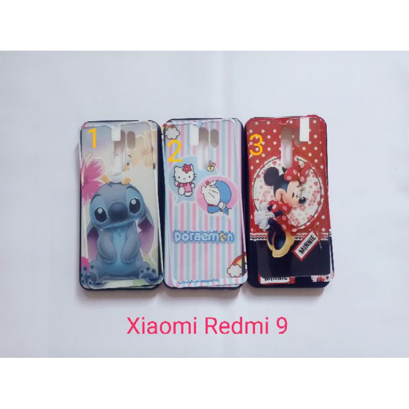 Xiaomi Redmi Note 8 Redmi 9 Redmi Note 9 Case Karakter Plus Tempered Glass