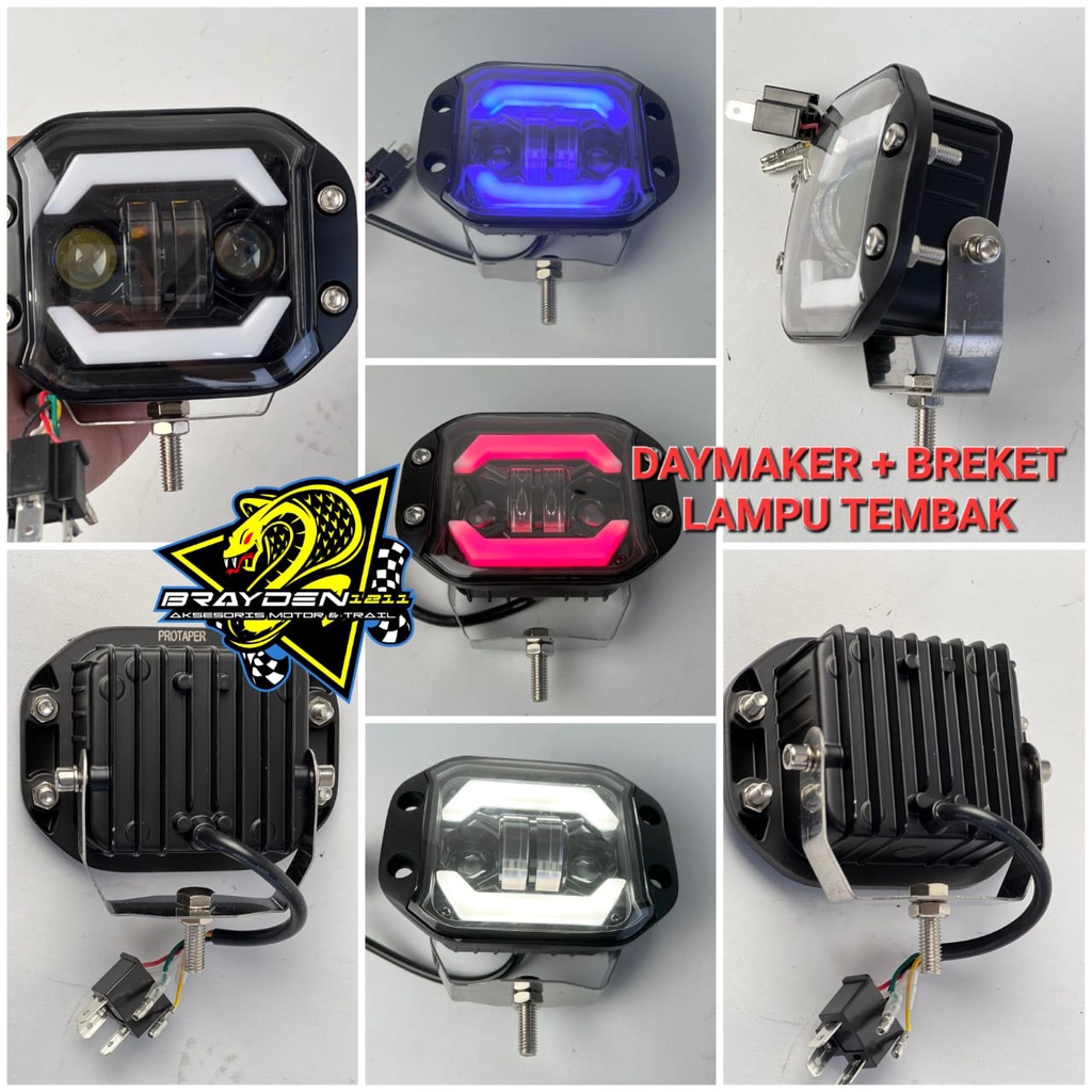 LAMPU LED DAYMAKER CRF 150 KLX 150 WR155 TRAIL / LAMPU SOROT LED DAYMAKER CRF WR155 KLX