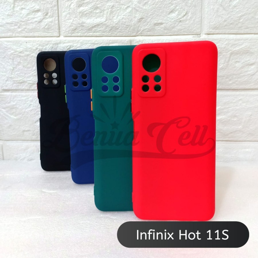 CASE MACARON BABY SKIN PROTECT CAMERA INFINIX HOT 11S NFC SOFTCASE - GA