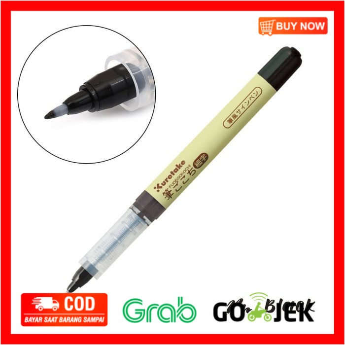 

(BISA COD) Kuretake Fudegokochi Brush Pen - Fine (LS6-10)