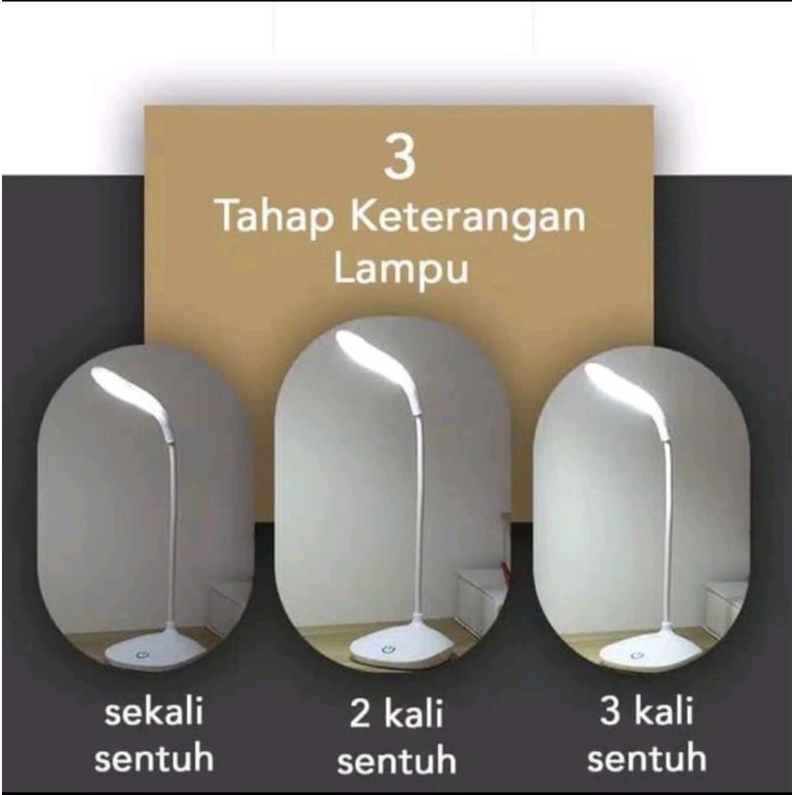 lampu meja belajar portabel