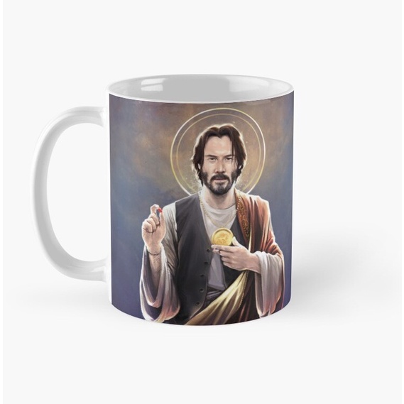 Mug Cangkir Keanu Reeves Saint Keanu of Reeves