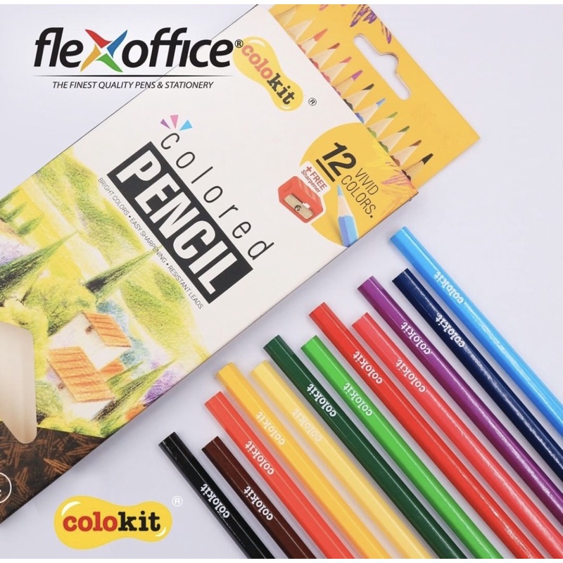 

Pensil 12 Warna Colokit flexoffice