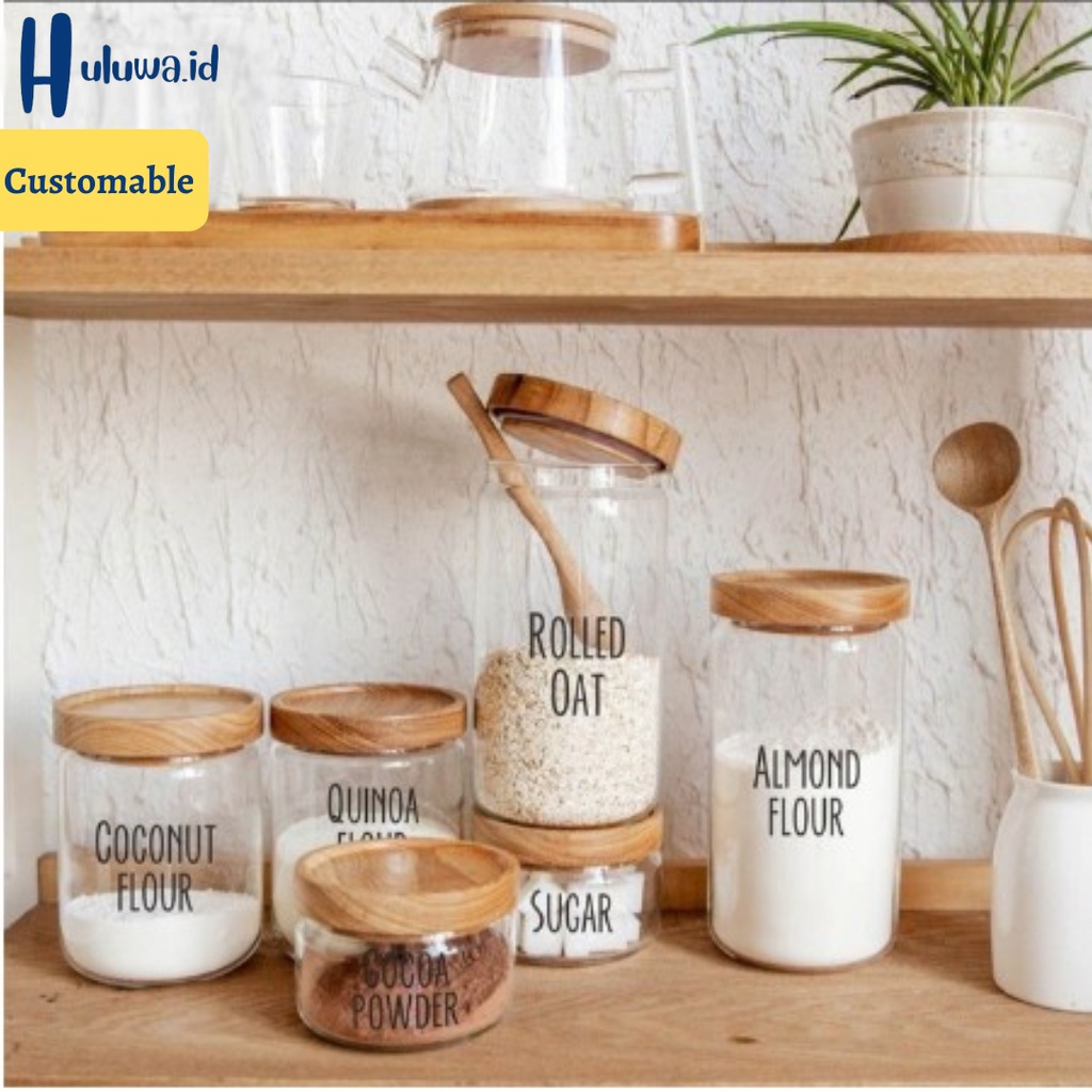 Stiker Label Bumbu / Stiker Toples Botol Tuperware / Label Toples Botol