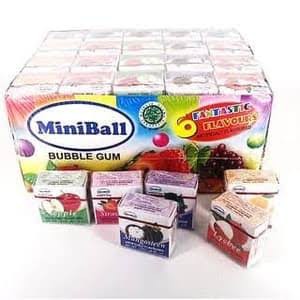 exp January 2028 - Permen karet Mini Ball MiniBall Bubble Gum Box / Dus isi 100pcs