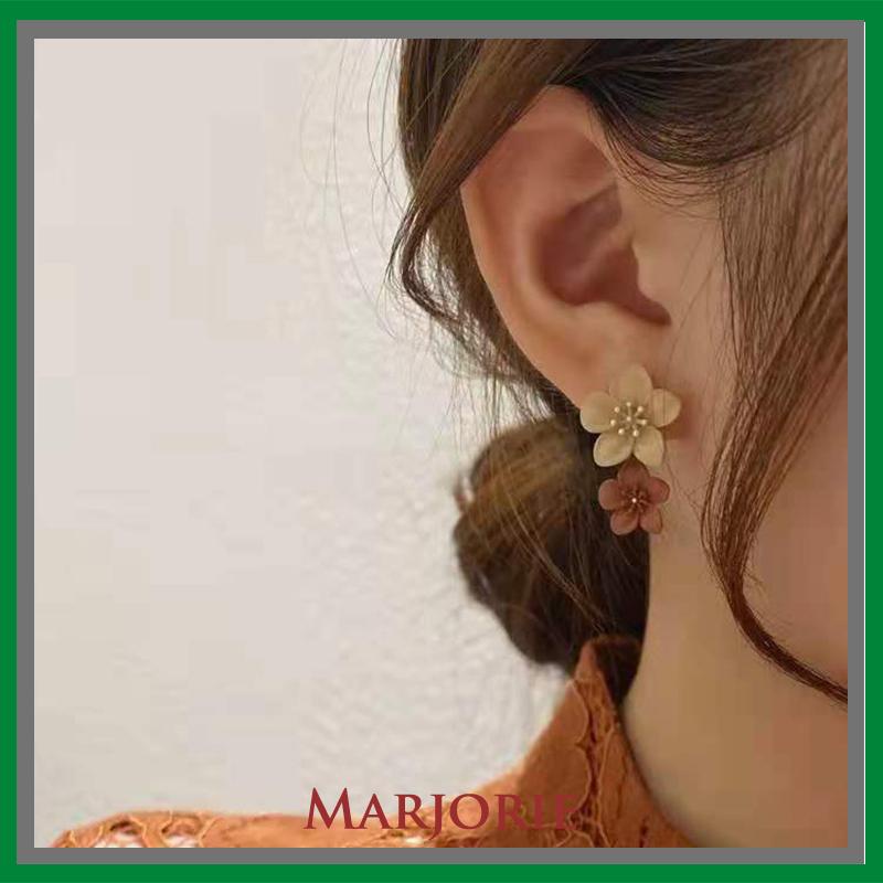 Kontras warna Spray bunga cat anting-anting wanita kepribadian sederhana semua-pertandingan anting-anting-MJD