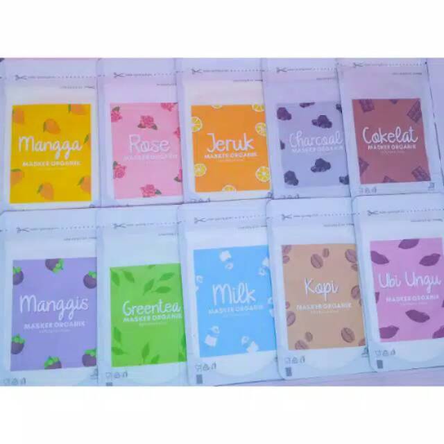 MASKER WAJAH ORGANIK 15GRAM / ORGANIC FACE MASK /