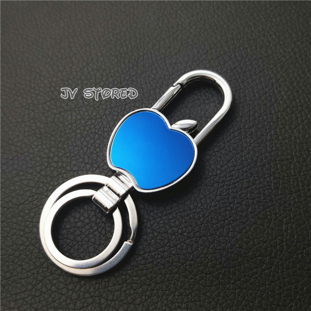 gantungan kunci keychain motor model keren unik apel Blue