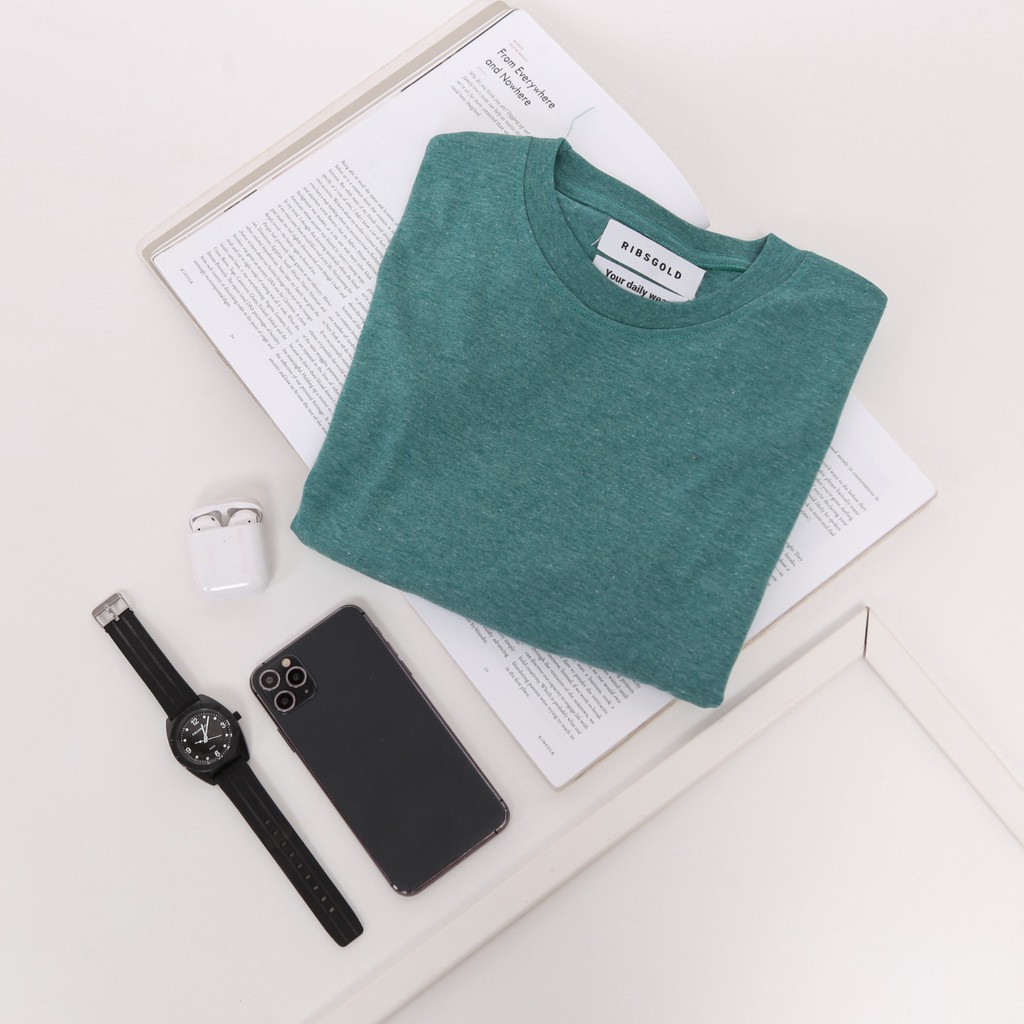 Kaos Polos Carbon MV-11 Ribsgold-Green Canyon