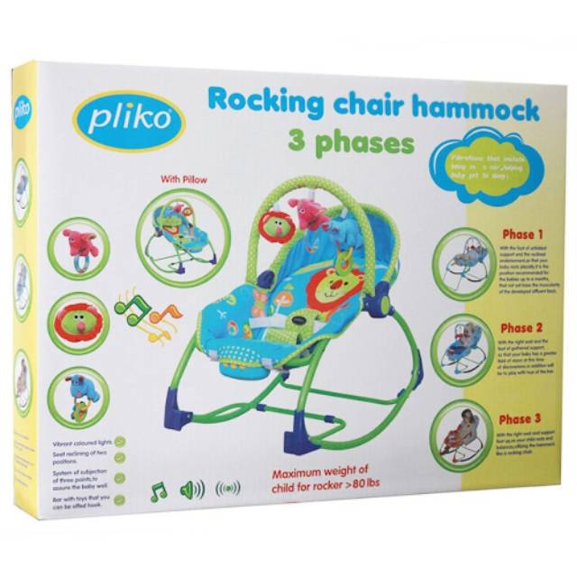 baby bouncer pliko rocking chair hammock