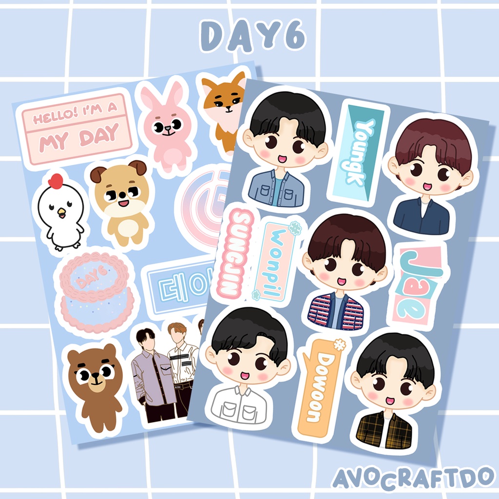 [ AVOCRAFTDO ] Sticker Kpop Day6 Die Cut