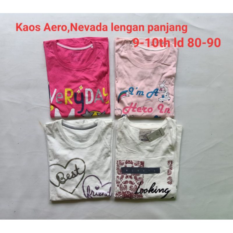 kaos anak aera nevada lengan panjang