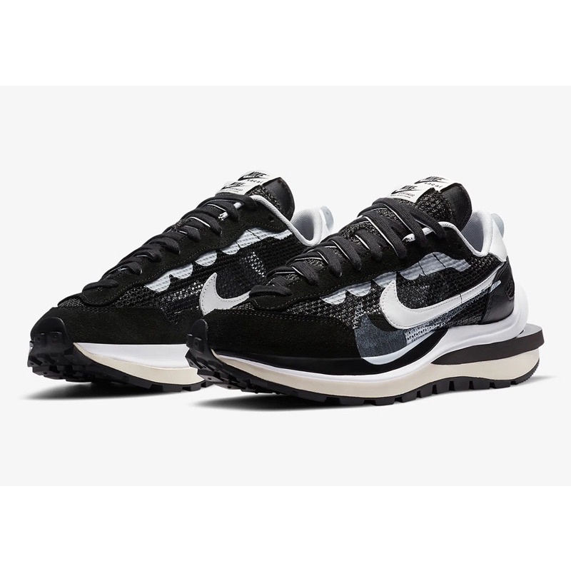 DP Nike Sacai vaporwaffle "Black white"