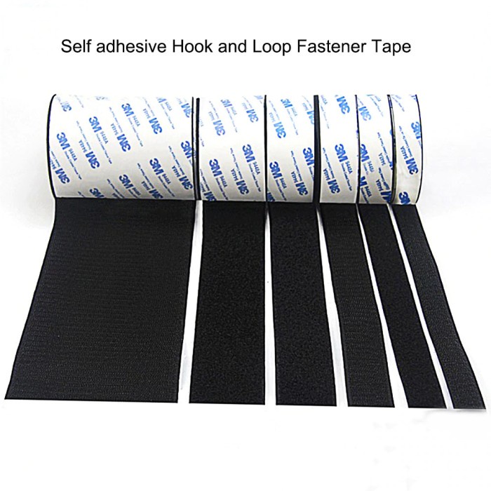 NIKTO Lakban Hook and Loop Magic Nylon Sticker 30mm x 1 Meter