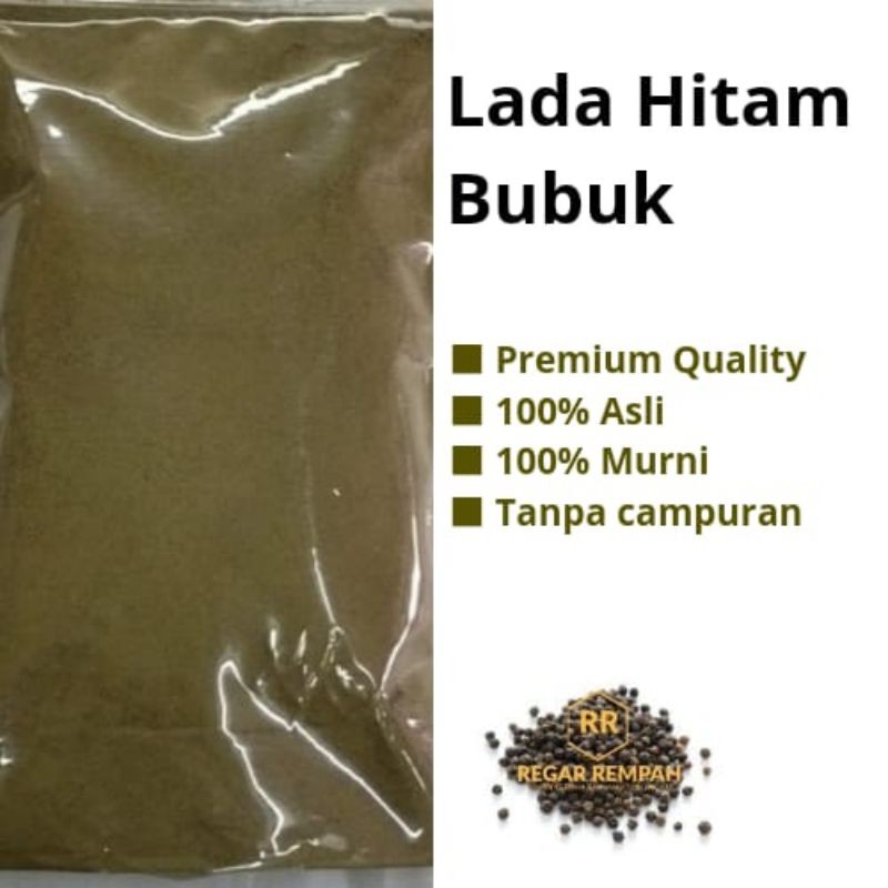 

[Jaminan 100% Asli] 1 Kg Lada hitam bubuk / merica hitam bubuk murni tanpa campuran