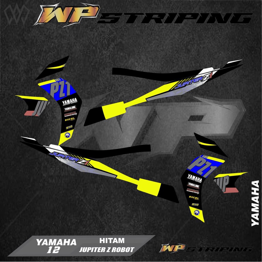 STRIPING JUPITER Z ROBOT 2010 - STIKER VARIASI LIST SKOTLET YAMAHA JUPITER Z ROBOT - 12