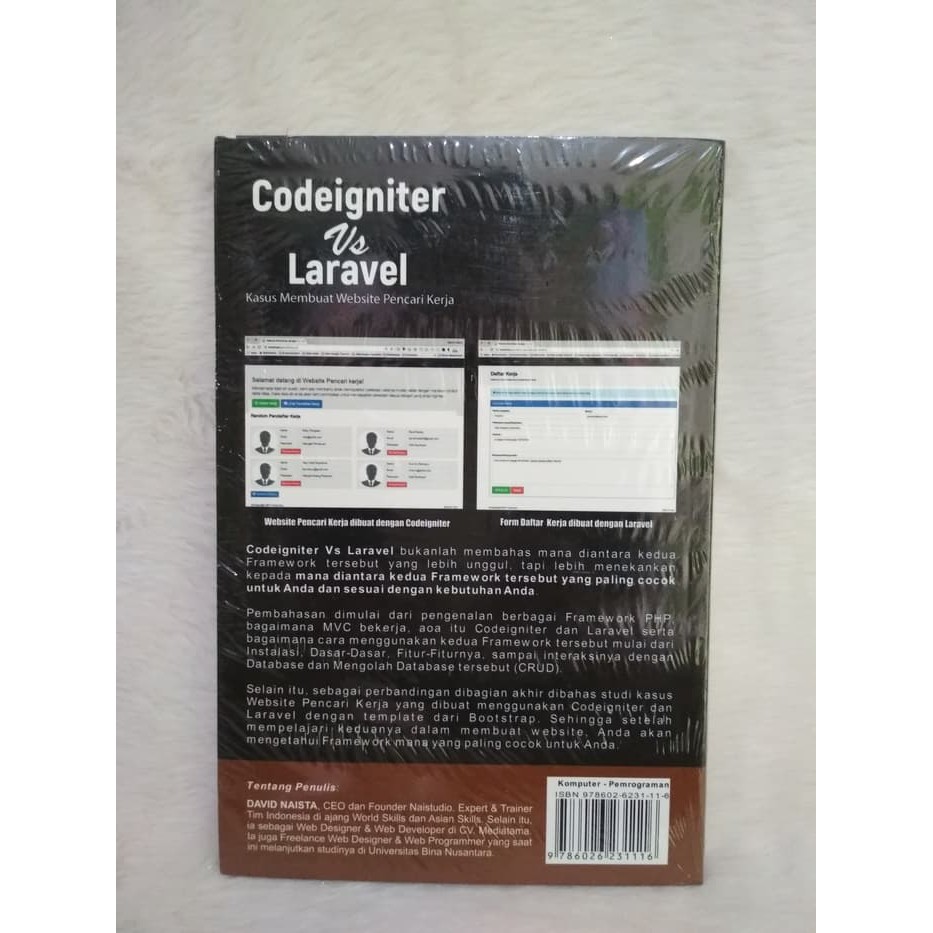 Buku Codeigniter vs Laravel Kasus Membuat Website PencariKerja