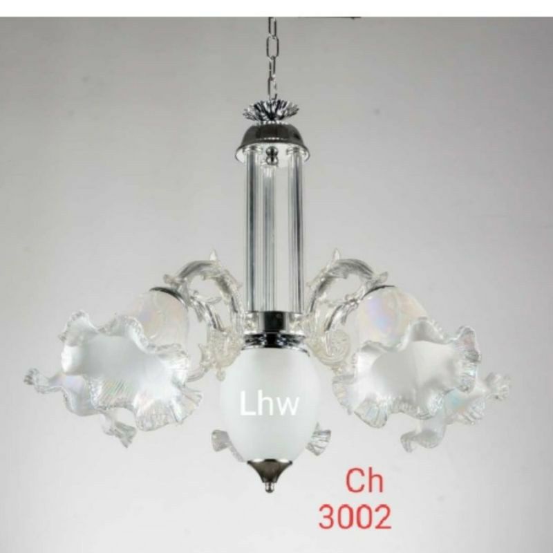 Lampu gantung minimalis cabang 5 dekorasi ruang tamu,ruang keluarga