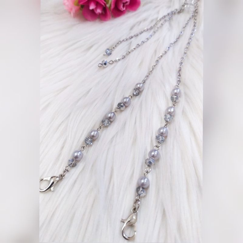 Konektor masker 2 in 1 | konektor masker hijab | konektor masker mutiara| tali masker 2 in 1 | kalun