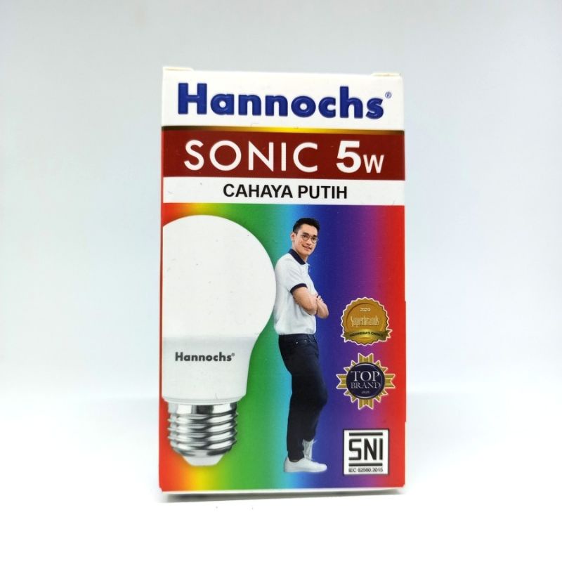 Lampu led hannochs sonic 5 watt nyala putih