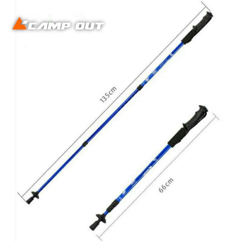 Tracking pole anti shock/tongkat hiking/tongkat gunung /Trekking pole Anti Shock