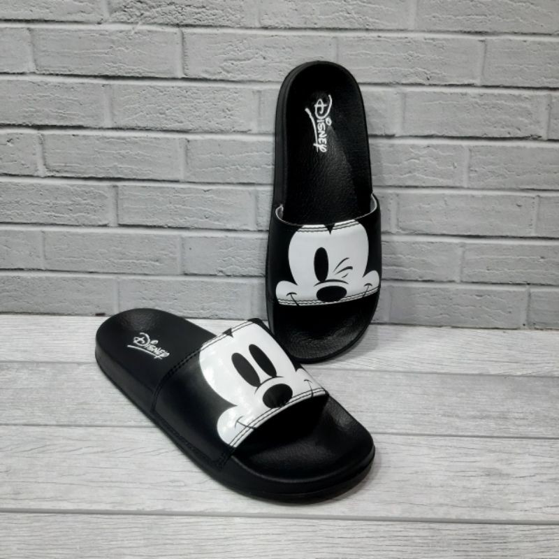 DISNEY MICKEY MOUSE  Fasion Wanita Sendal Slide Elastis Dan Nyaman Digunakan