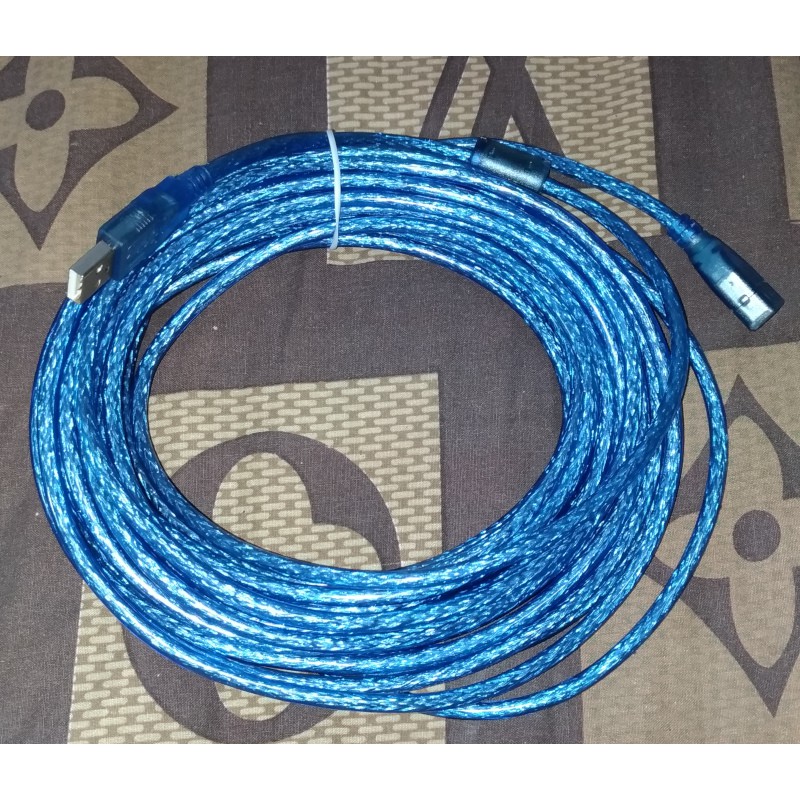 Kabel USB Perpanjangan 10M Websong male to female